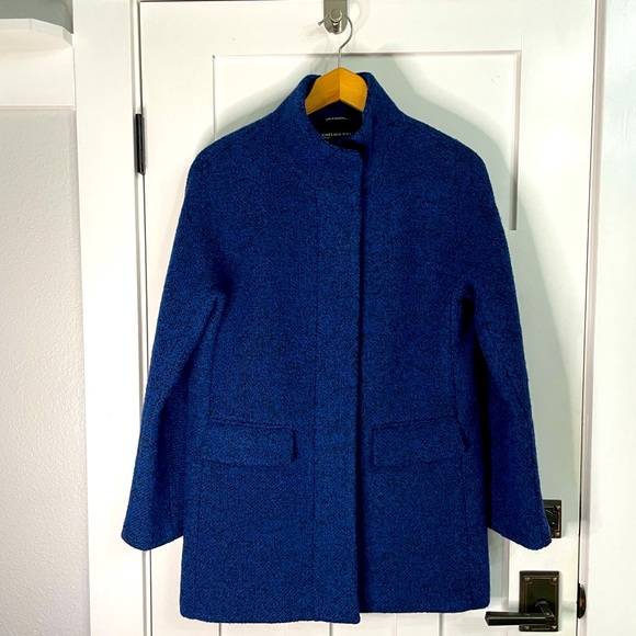Jones New York blue & black marled coat - Picture 2 of 10